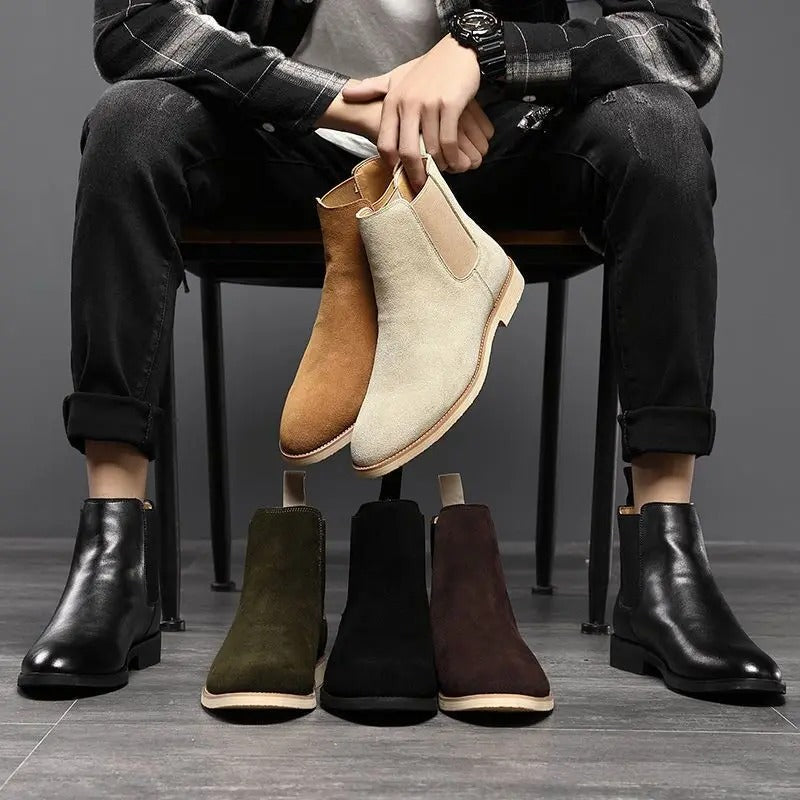 Bradley | Suède Chelsea Boots